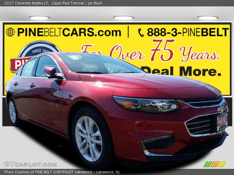 Cajun Red Tintcoat / Jet Black 2017 Chevrolet Malibu LT