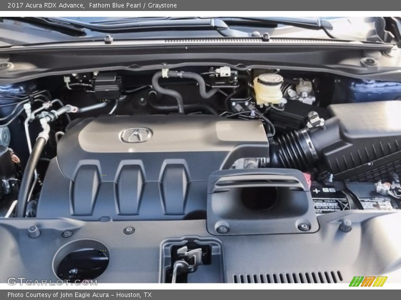 Fathom Blue Pearl / Graystone 2017 Acura RDX Advance