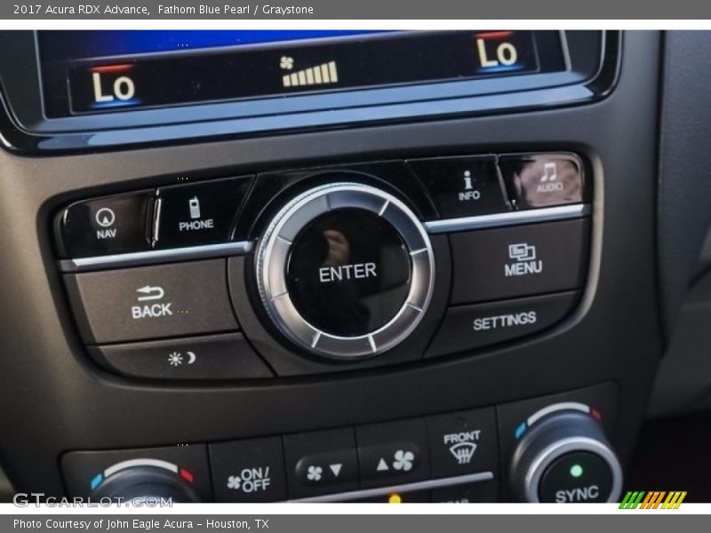 Fathom Blue Pearl / Graystone 2017 Acura RDX Advance