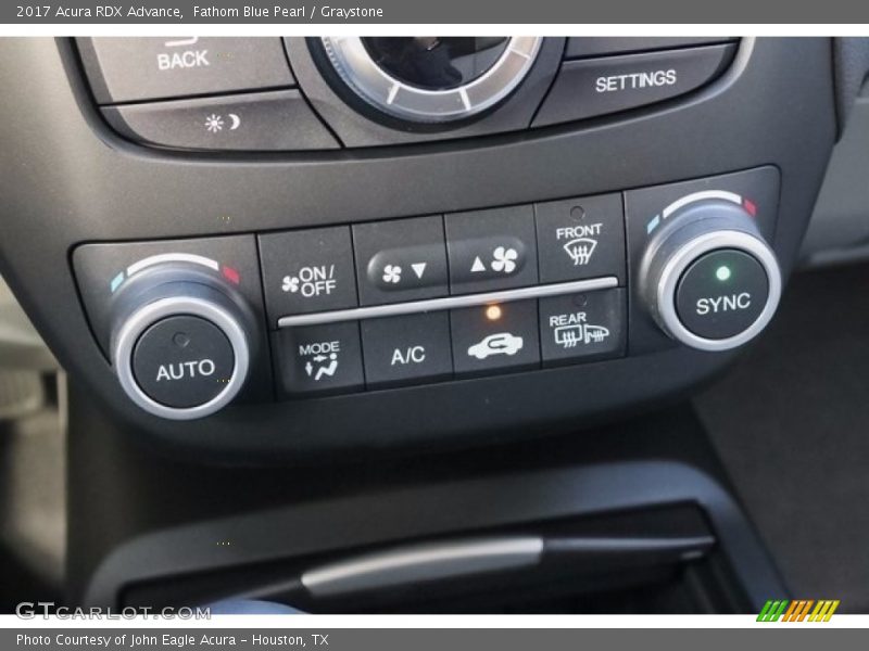 Fathom Blue Pearl / Graystone 2017 Acura RDX Advance