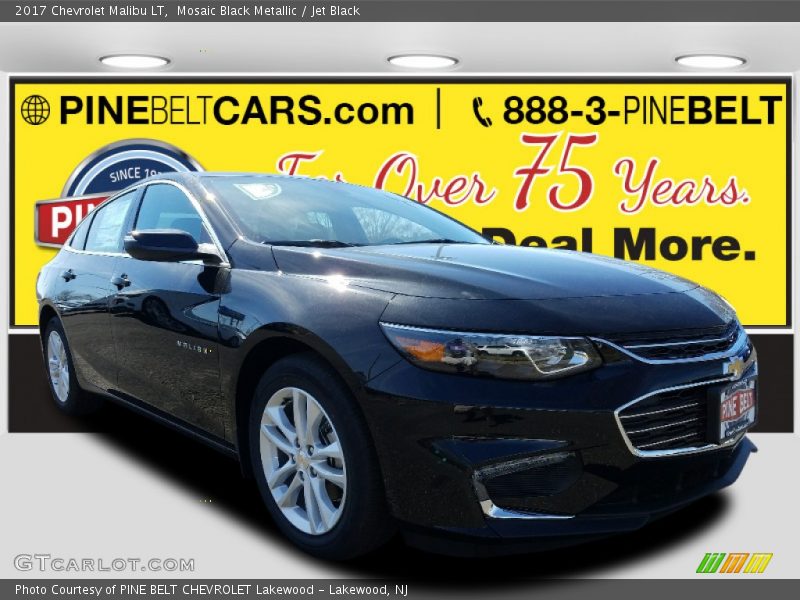 Mosaic Black Metallic / Jet Black 2017 Chevrolet Malibu LT