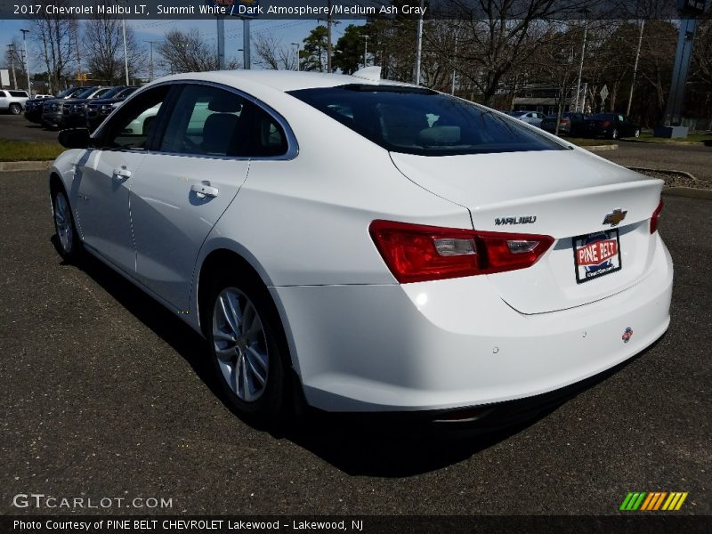 Summit White / Dark Atmosphere/Medium Ash Gray 2017 Chevrolet Malibu LT