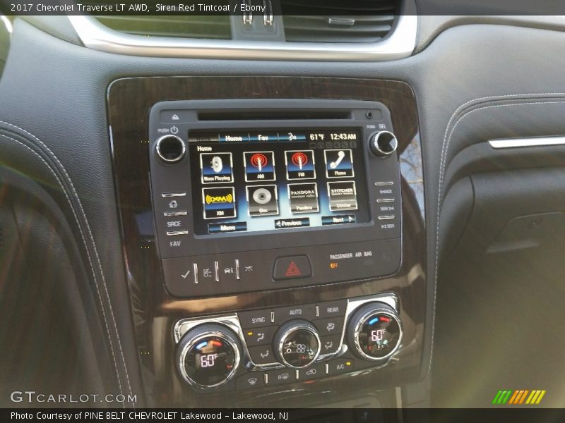 Siren Red Tintcoat / Ebony 2017 Chevrolet Traverse LT AWD