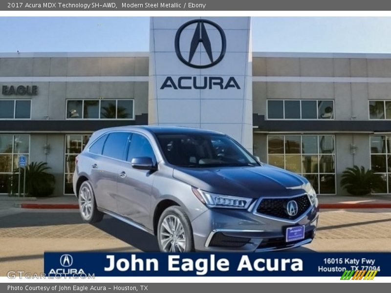 Modern Steel Metallic / Ebony 2017 Acura MDX Technology SH-AWD