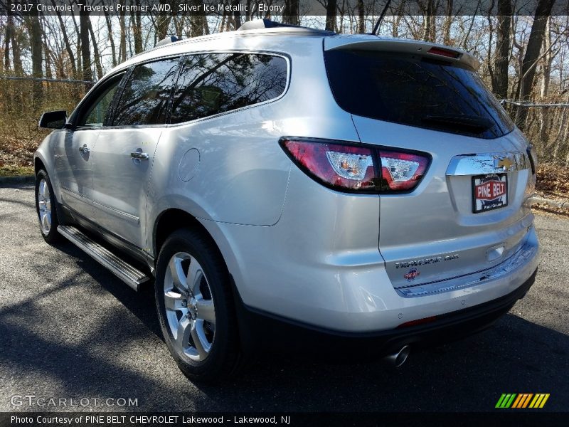 Silver Ice Metallic / Ebony 2017 Chevrolet Traverse Premier AWD