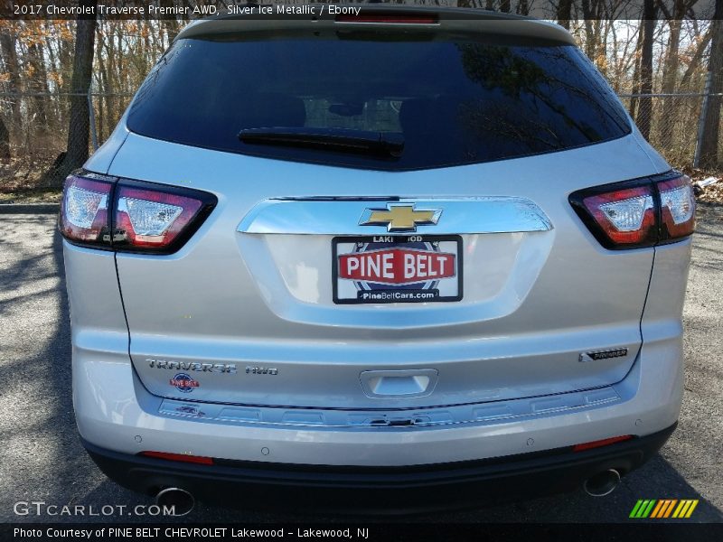 Silver Ice Metallic / Ebony 2017 Chevrolet Traverse Premier AWD