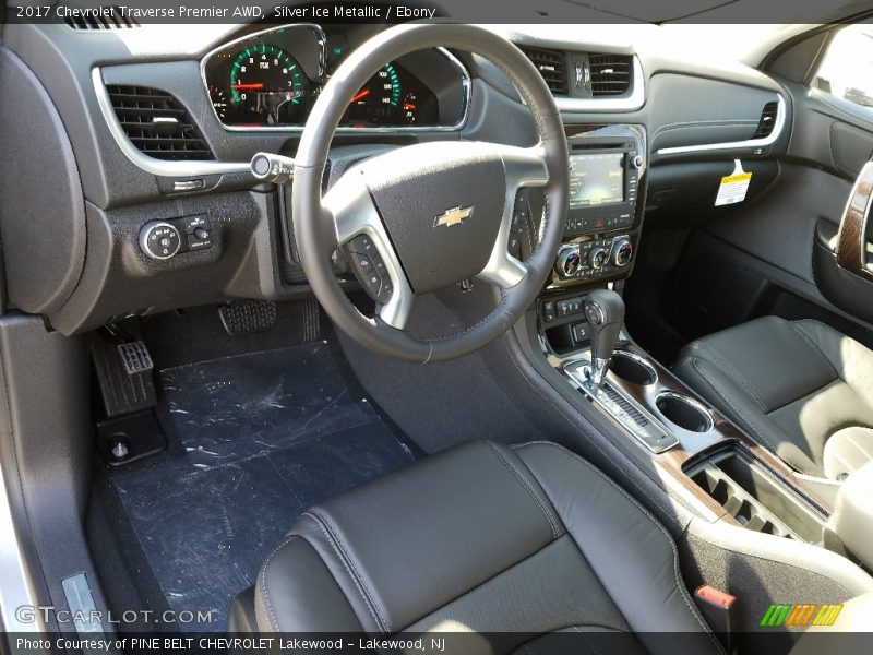 Silver Ice Metallic / Ebony 2017 Chevrolet Traverse Premier AWD