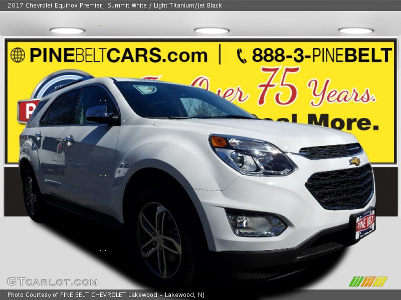 Summit White / Light Titanium/Jet Black 2017 Chevrolet Equinox Premier