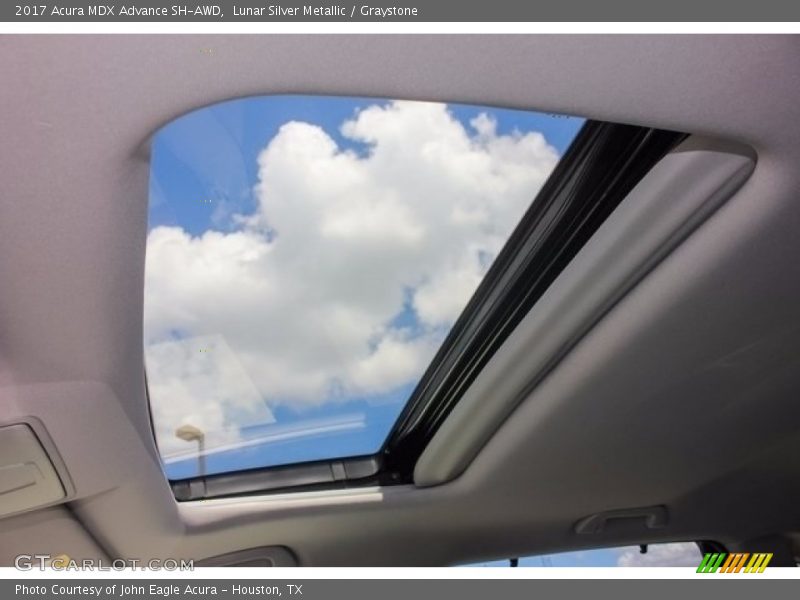 Lunar Silver Metallic / Graystone 2017 Acura MDX Advance SH-AWD