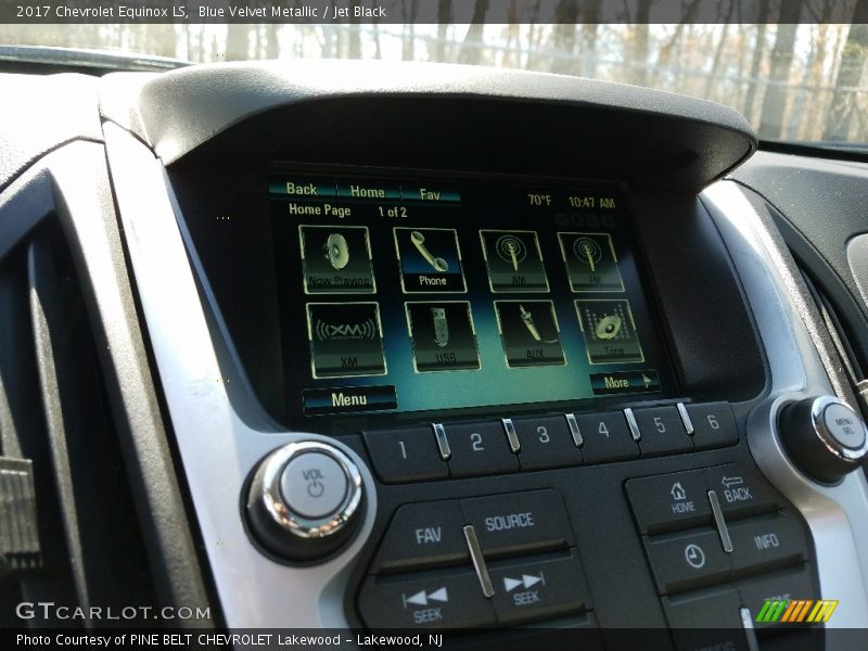 Blue Velvet Metallic / Jet Black 2017 Chevrolet Equinox LS