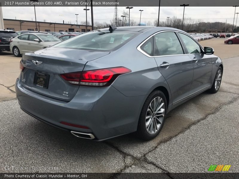 Parisian Gray / Black Monotone 2017 Hyundai Genesis G80 AWD