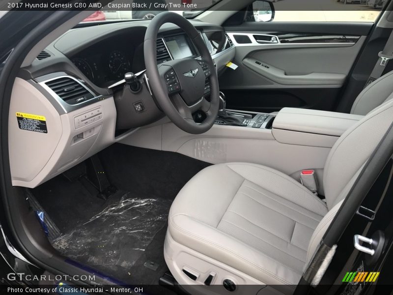  2017 Genesis G80 AWD Gray Two Tone Interior
