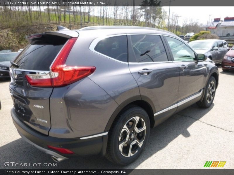 Gunmetal Metallic / Gray 2017 Honda CR-V Touring AWD