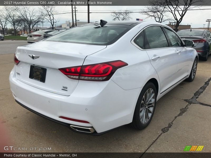 Casablanca White / Black Monotone 2017 Hyundai Genesis G80 AWD