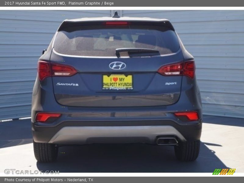 Platinum Graphite / Beige 2017 Hyundai Santa Fe Sport FWD