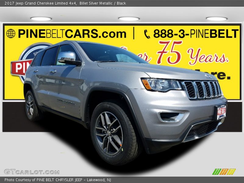 Billet Silver Metallic / Black 2017 Jeep Grand Cherokee Limited 4x4