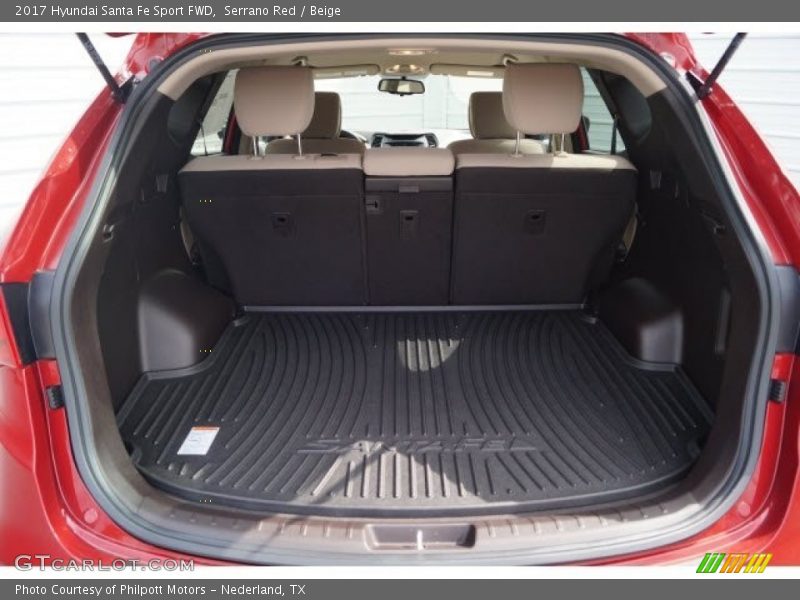 Serrano Red / Beige 2017 Hyundai Santa Fe Sport FWD
