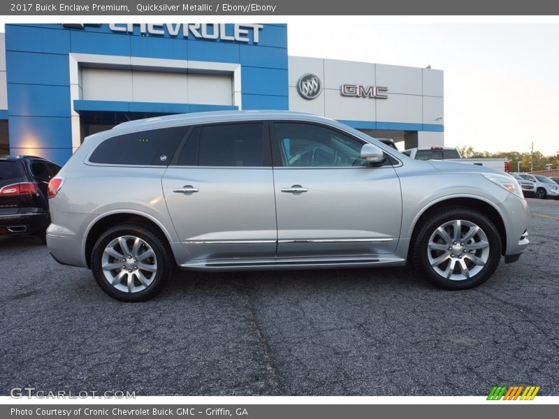 Quicksilver Metallic / Ebony/Ebony 2017 Buick Enclave Premium
