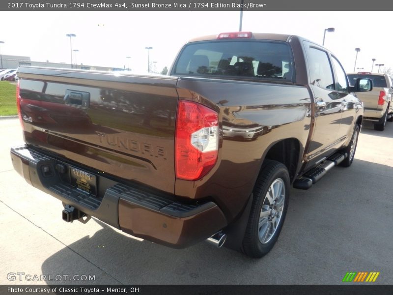 Sunset Bronze Mica / 1794 Edition Black/Brown 2017 Toyota Tundra 1794 CrewMax 4x4