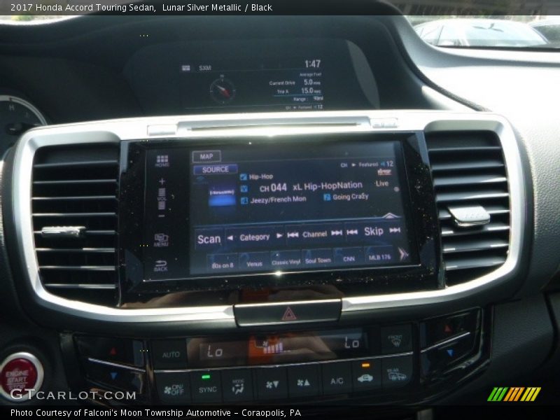 Lunar Silver Metallic / Black 2017 Honda Accord Touring Sedan