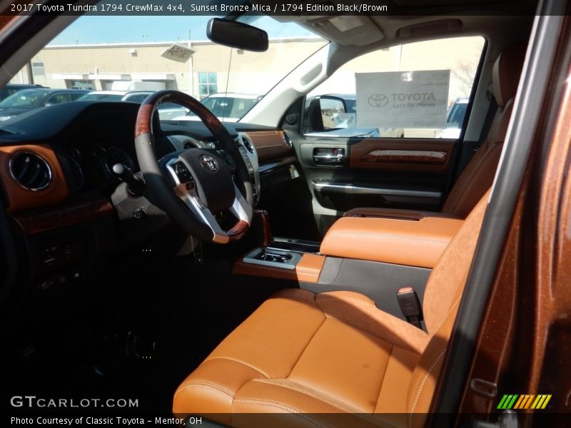 Sunset Bronze Mica / 1794 Edition Black/Brown 2017 Toyota Tundra 1794 CrewMax 4x4