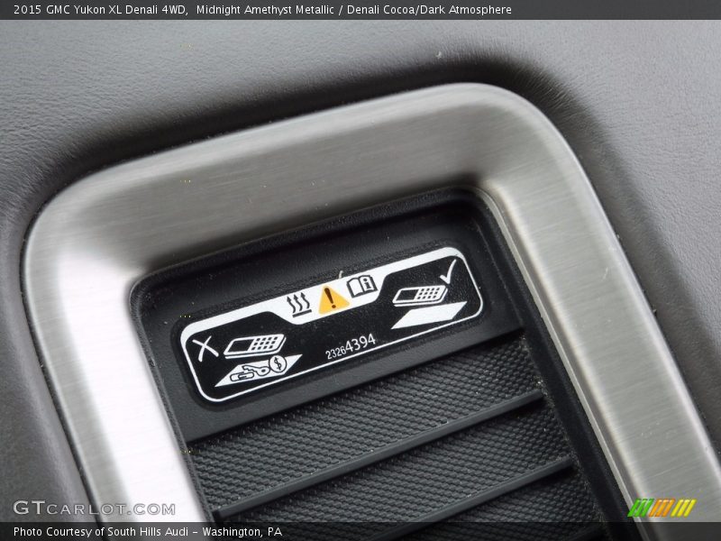 Midnight Amethyst Metallic / Denali Cocoa/Dark Atmosphere 2015 GMC Yukon XL Denali 4WD
