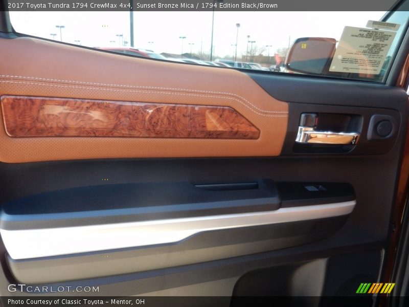 Sunset Bronze Mica / 1794 Edition Black/Brown 2017 Toyota Tundra 1794 CrewMax 4x4
