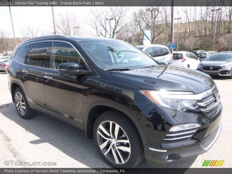 Crystal Black Pearl / Black 2017 Honda Pilot Touring AWD