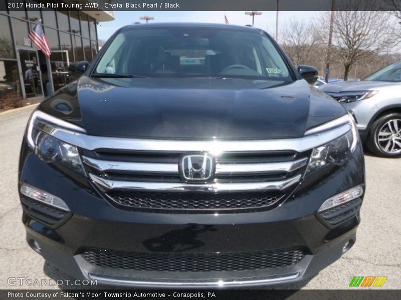 Crystal Black Pearl / Black 2017 Honda Pilot Touring AWD
