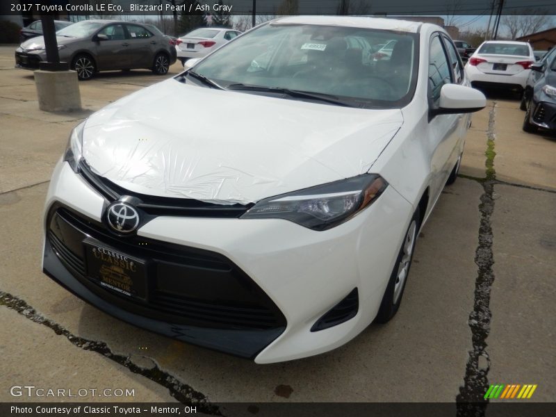 Blizzard Pearl / Ash Gray 2017 Toyota Corolla LE Eco