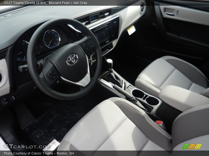 Blizzard Pearl / Ash Gray 2017 Toyota Corolla LE Eco