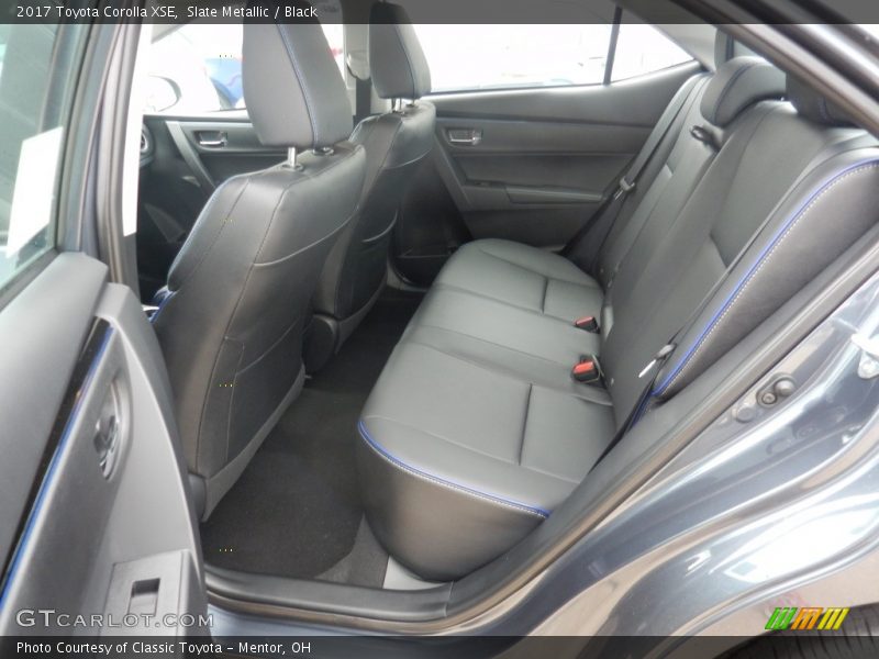 Rear Seat of 2017 Corolla XSE