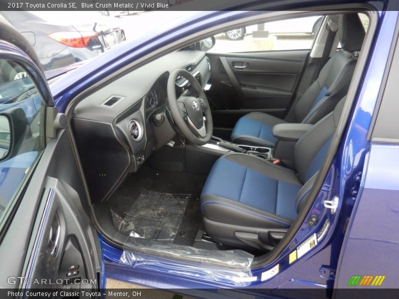  2017 Corolla SE Vivid Blue Interior