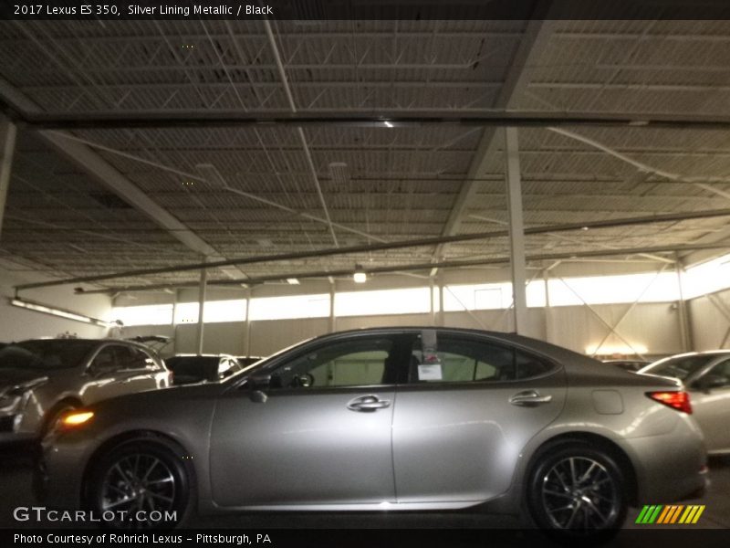 Silver Lining Metallic / Black 2017 Lexus ES 350