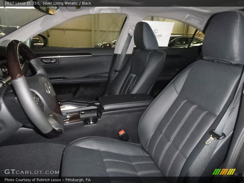 Silver Lining Metallic / Black 2017 Lexus ES 350