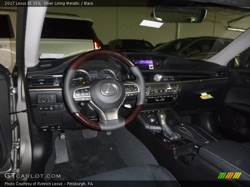 Silver Lining Metallic / Black 2017 Lexus ES 350
