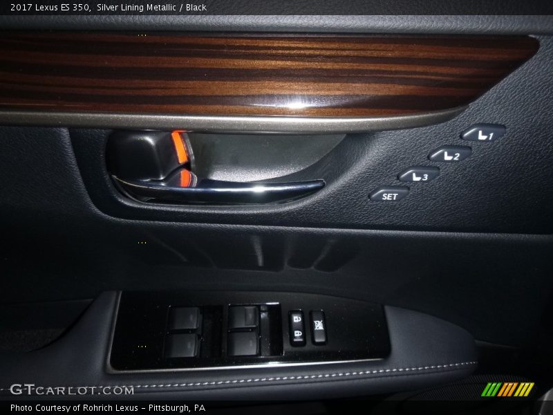 Silver Lining Metallic / Black 2017 Lexus ES 350