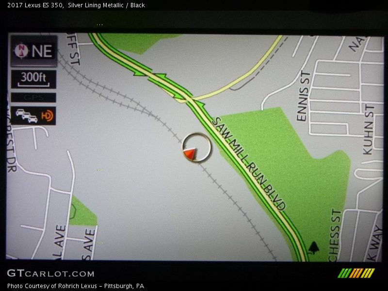 Silver Lining Metallic / Black 2017 Lexus ES 350