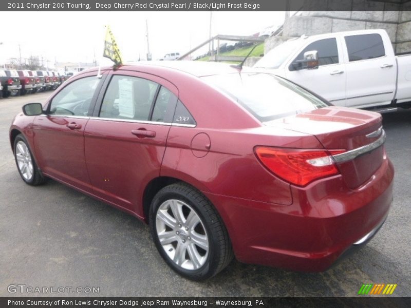 Deep Cherry Red Crystal Pearl / Black/Light Frost Beige 2011 Chrysler 200 Touring
