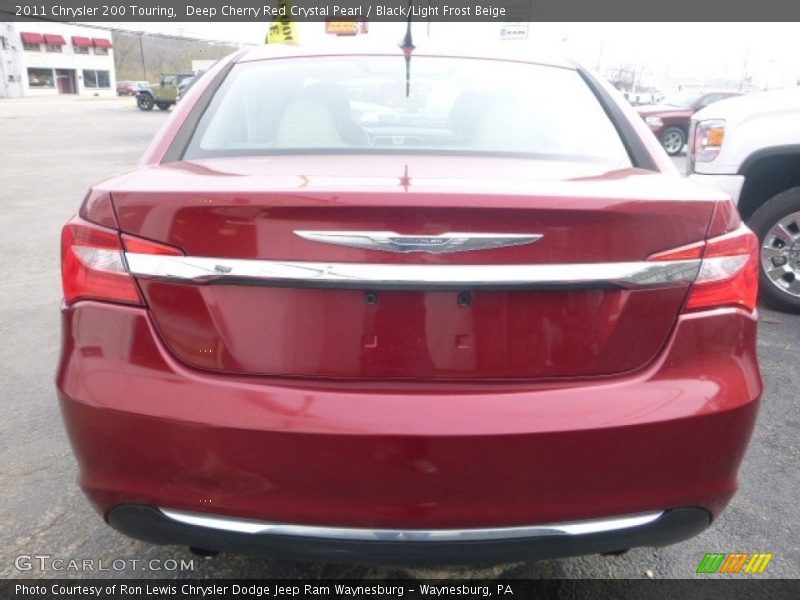Deep Cherry Red Crystal Pearl / Black/Light Frost Beige 2011 Chrysler 200 Touring