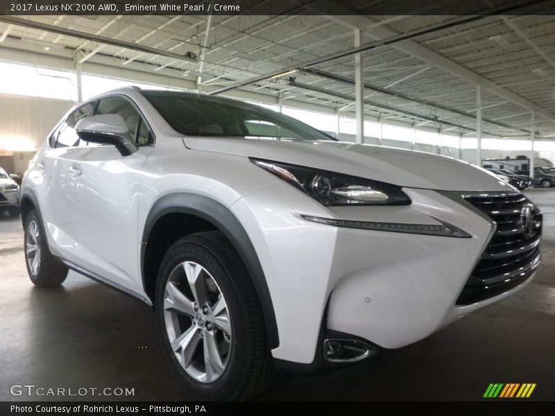 Eminent White Pearl / Creme 2017 Lexus NX 200t AWD