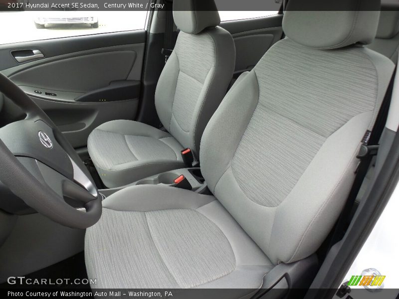 Century White / Gray 2017 Hyundai Accent SE Sedan