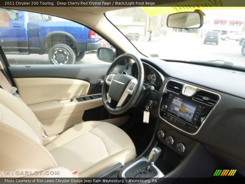 Deep Cherry Red Crystal Pearl / Black/Light Frost Beige 2011 Chrysler 200 Touring