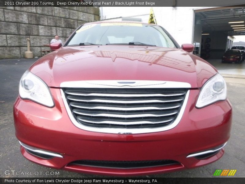 Deep Cherry Red Crystal Pearl / Black/Light Frost Beige 2011 Chrysler 200 Touring