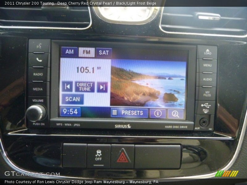 Deep Cherry Red Crystal Pearl / Black/Light Frost Beige 2011 Chrysler 200 Touring