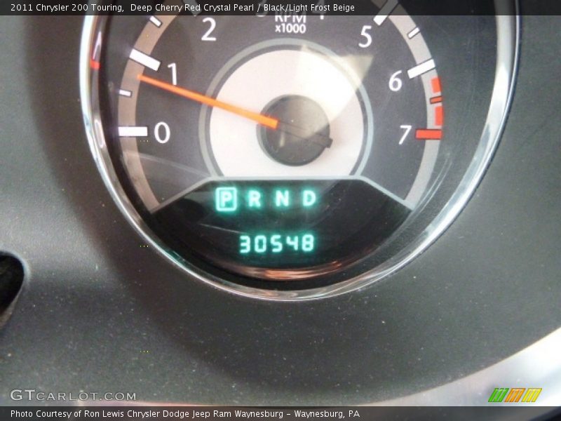 Deep Cherry Red Crystal Pearl / Black/Light Frost Beige 2011 Chrysler 200 Touring