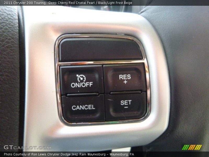 Deep Cherry Red Crystal Pearl / Black/Light Frost Beige 2011 Chrysler 200 Touring