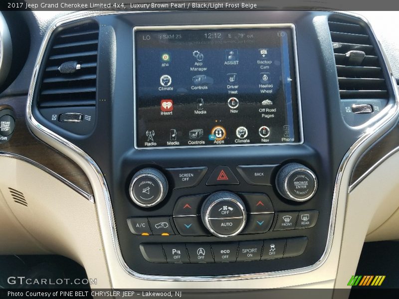Controls of 2017 Grand Cherokee Limited 4x4