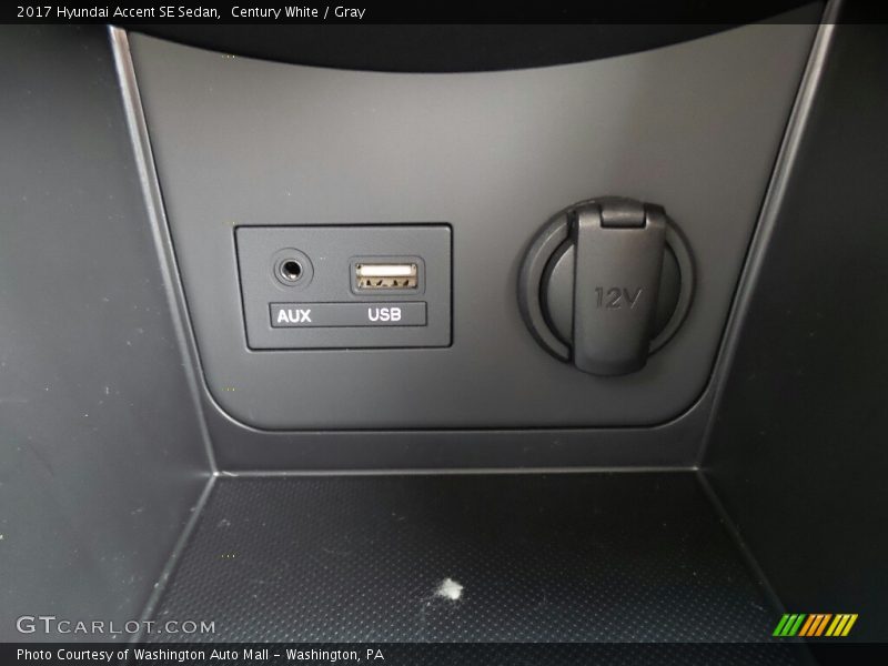 Century White / Gray 2017 Hyundai Accent SE Sedan