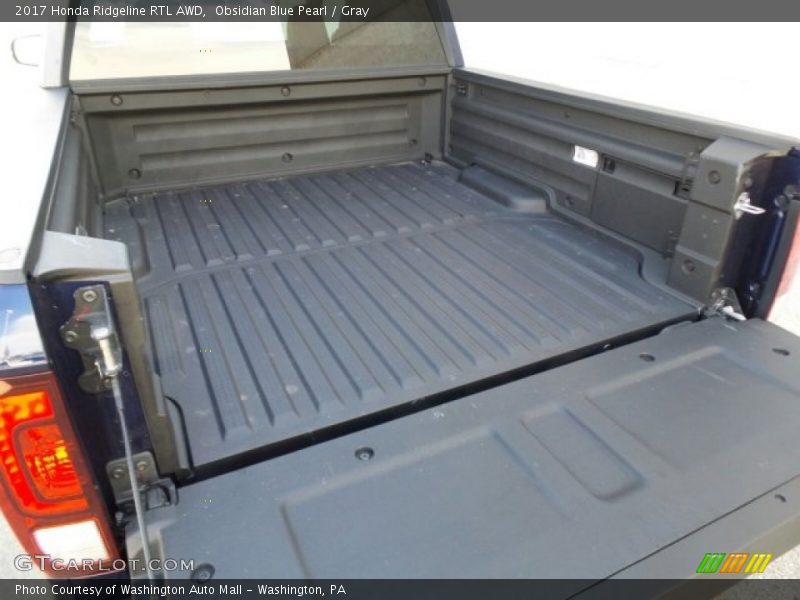 Obsidian Blue Pearl / Gray 2017 Honda Ridgeline RTL AWD